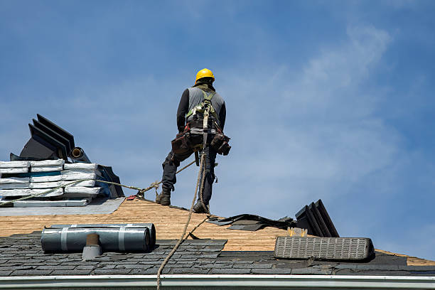 Professional Roof Replacement technician working in West Hyannisport, MA